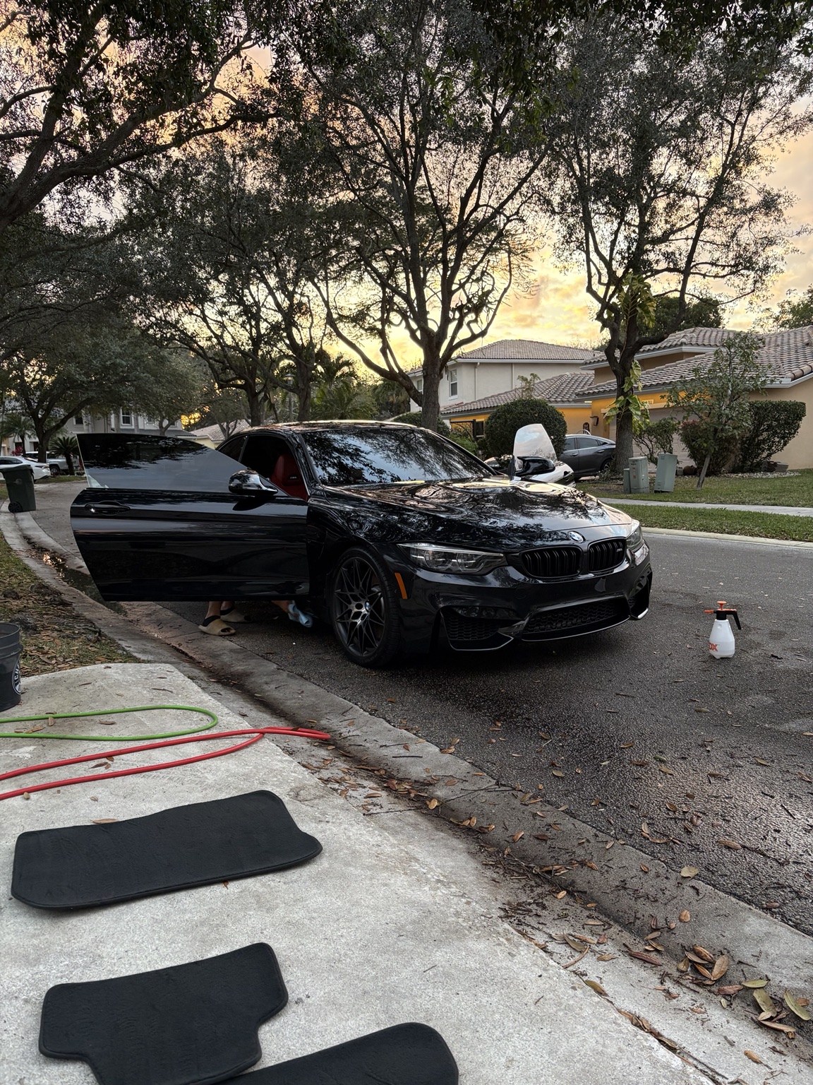 Black BMW M4 detailed exterior